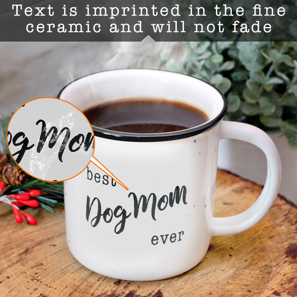 best dog mom ever pet lover's ceramic coffee campfire mug