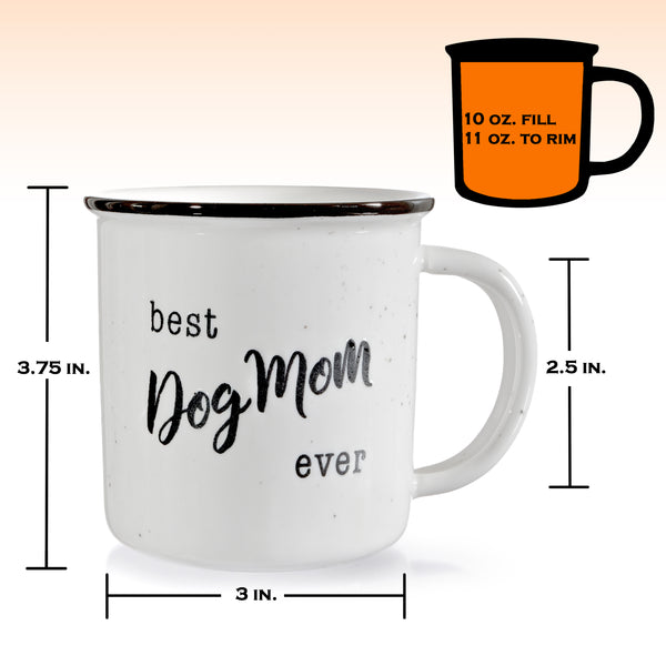 best dog mom ever pet lover's ceramic coffee campfire mug
