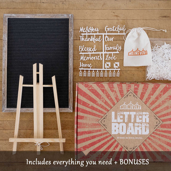 felt letter board with letters numbers 12x17 inch