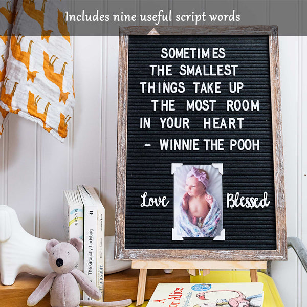 felt letter board with letters numbers 12x17 inch