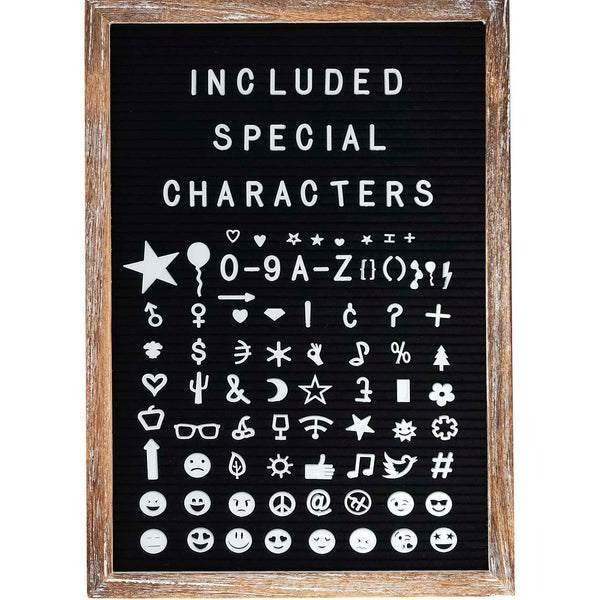 felt letter board with letters numbers 12x17 inch