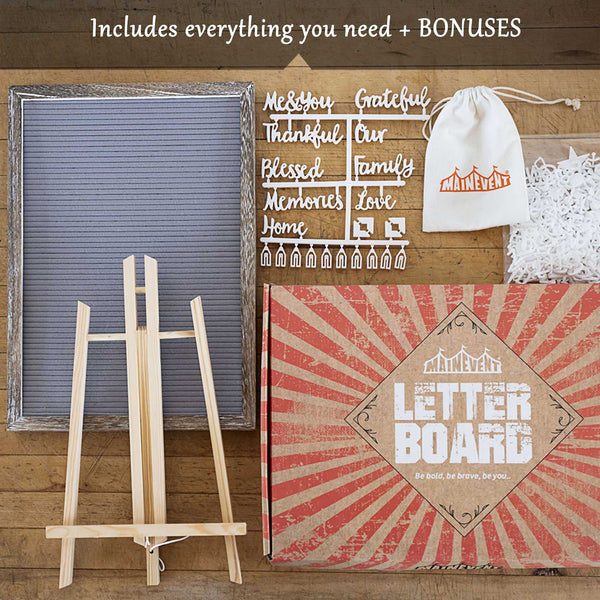 felt letter board with letters numbers 12x17 inch