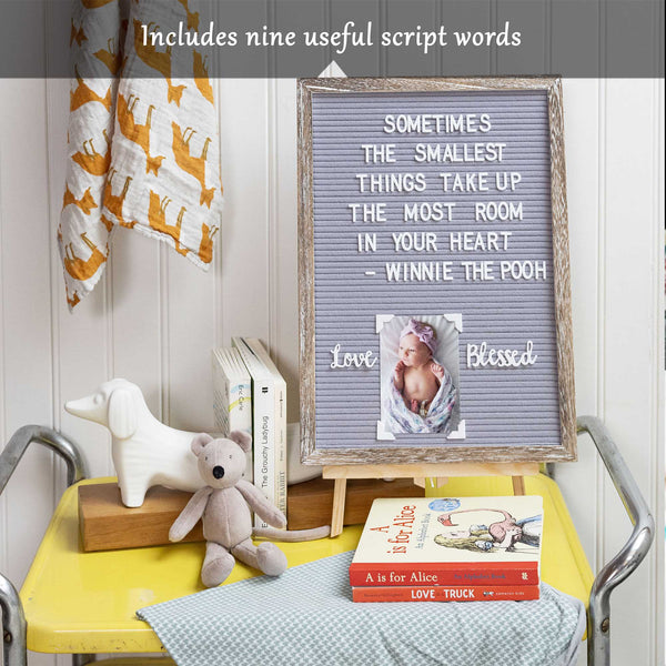 felt letter board with letters numbers 12x17 inch