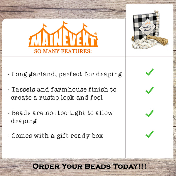 farmhouse beads rustic decor