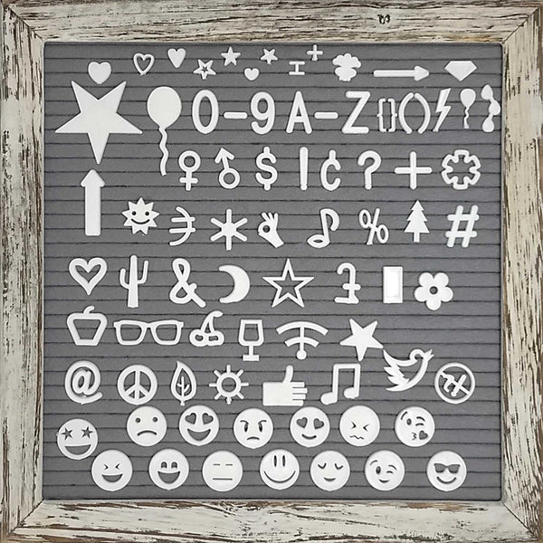 felt letter board 10x10 inch gray farmhouse decor