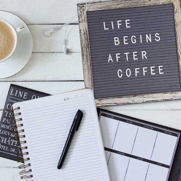 felt letter board 10x10 inch gray farmhouse decor