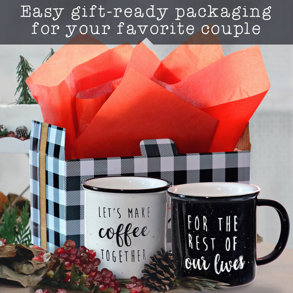 coffee together rest of our lives ceramic mug set