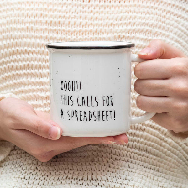 this calls for a spreadsheet mug 11 ounce excel mug
