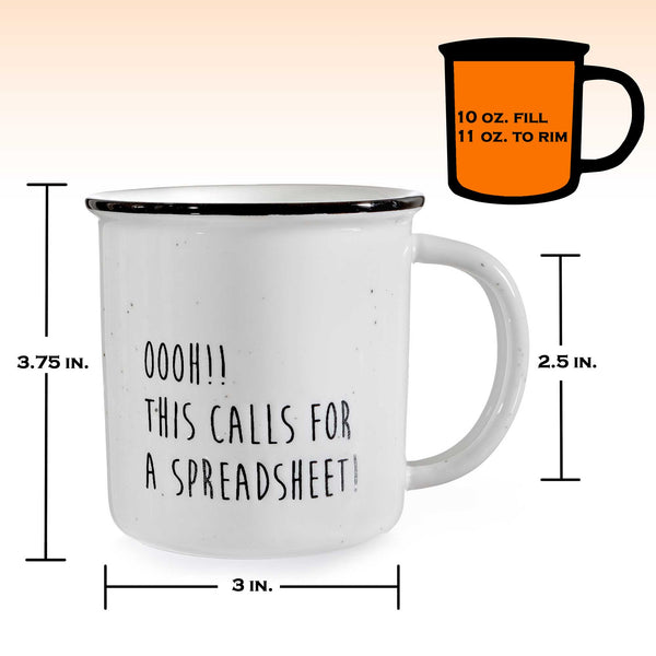 this calls for a spreadsheet mug 11 ounce excel mug