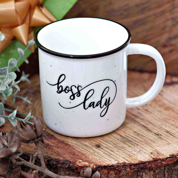 boss lady mug 11 ounce ceramic coffee mug white