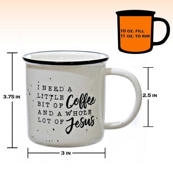 all i need is a little coffee andjesus mug 11 ounce