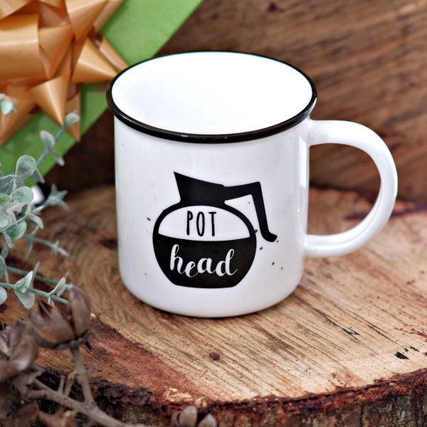 pot head coffee mug 11 ounce ceramic coffee mug