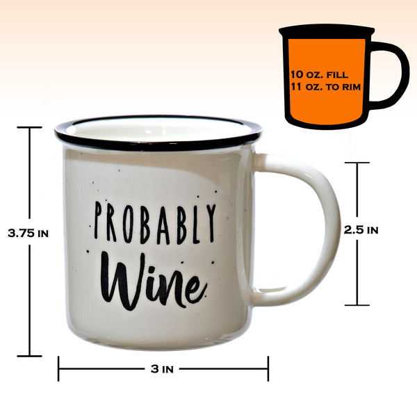 probably wine campire ceramic mug