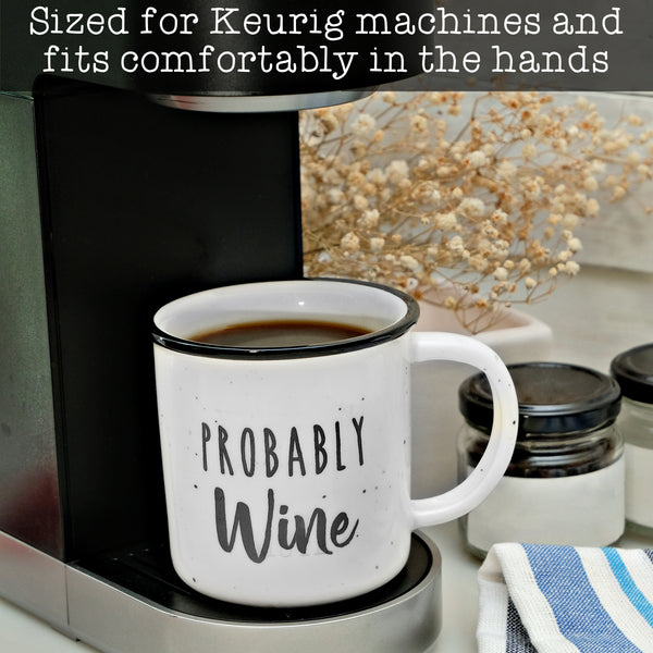 probably wine campire ceramic mug