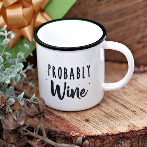 probably wine campire ceramic mug