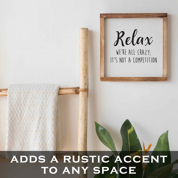 relax were all crazy its not a competition sign