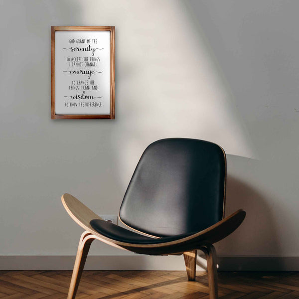 serenity prayer sign 11x16 inch rustic christian sign