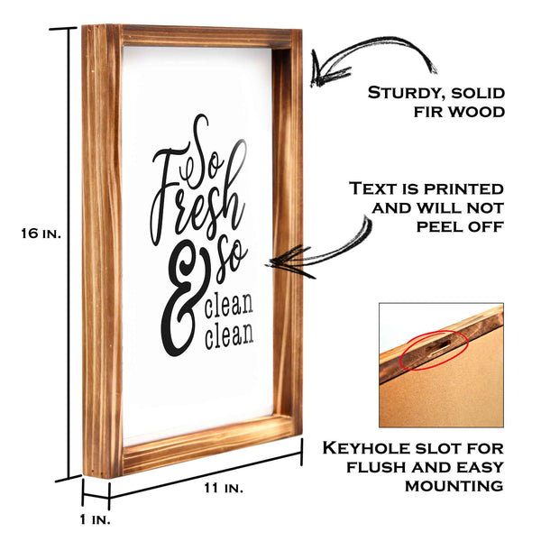 so fresh and so clean sign 11x16 inch farmhouse