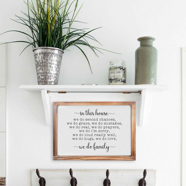in this house we do family sign 11x16 inch