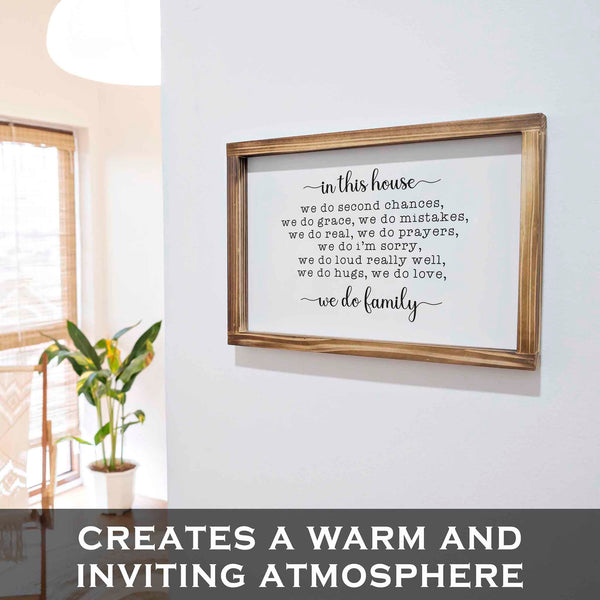 in this house we do family sign 11x16 inch