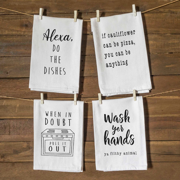 funny kitchen tea towel 4 pack 18x24 inch