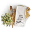 Corks Are For Quitters Towel 18x24 Inch, Funny Kitchen Towel With Saying