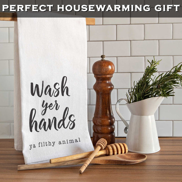 wash your hands ya filthy animal hand towel 18x24 inch