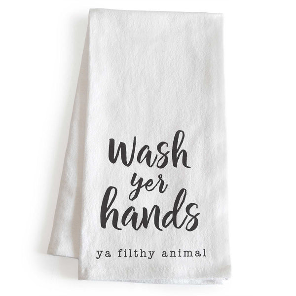 wash your hands ya filthy animal hand towel 18x24 inch