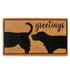 Funny Dog Greetings Welcome Mat for Front Door 30x17 Inch