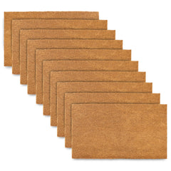 DIY Plain Coir Doormats in Bulk 30"x17" (10-pack), Wholesale Blank Door Mats for Crafting