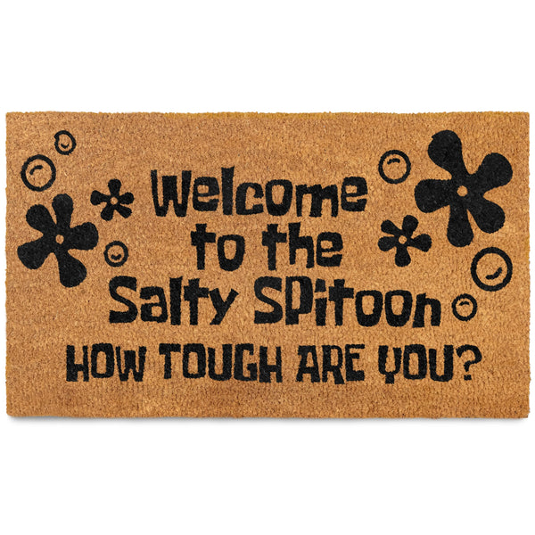 MAINEVENT Welcome to the Salty Spittoon Door Mat 30x17 Inch, Salty Spittoon Doormat, House Decor, Funny Nerd Gift Geek Decor Funny Nerdy