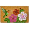 Hummingbird Coir Door Mat 30x17 Inch Floral Summer Spring Doormat Outdoor