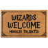 MAINEVENT Wizards Welcome Muggles Tolerated Potter Door Mat 30x17 Inch, Potter Doormat, Potter Welcome Mat, Potter Outdoor Decor, Funny Nerd