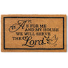 As for Me and My House Door Mat 30x17 Inch