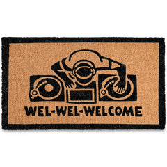 Wel-Wel-Welcome DJ Door Mat 30x17 Inch