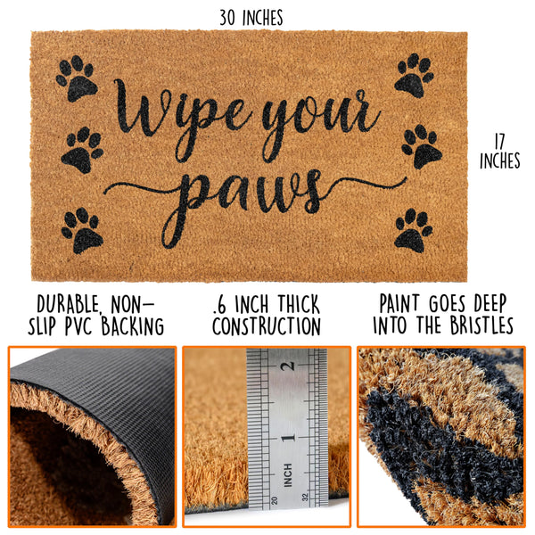 Coir Mat Wipe Your Paws 30