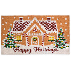 Gingerbread House Door Mat 30x17 Inch