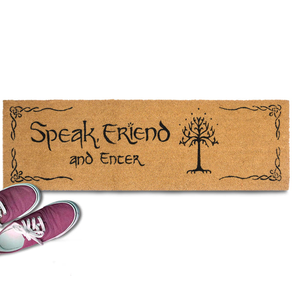 MAINEVENT Speak Friend and Enter Doormat 30x17 or 50x15 Inch