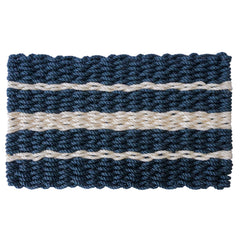 Lobster Rope Mat Coastal Stripe 30x17 Inch