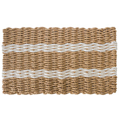 Lobster Rope Mat Shore Stripe 30x17 Inch