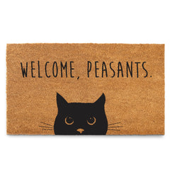 Welcome Peasants Door Mat Large 30x17 Inch