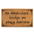 no admittance party business lotr coir outdoor rug mat 