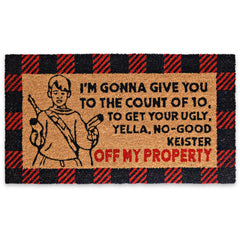 I'm Gonna Give You to the Count of 10 Door Mat 30x17 Inch