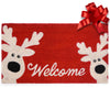 MAINEVENT Reindeer Door Mat 30x17 Inch, Reindeer Coir Doormat, Outdoor Rudolph Christmas Decoration, Reindeer Rug, Reindeer Doormat, Holiday Doormat