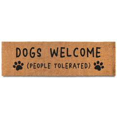 Dogs Welcome People Tolerated Large Door Mat 50x15 Inch