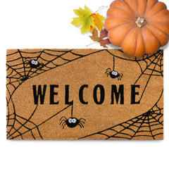 Spiderweb Fall Doormat 30x17 Inch