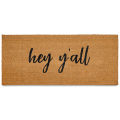 Hey Y'all Door Mat 48x24 Inch