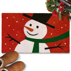 Snowman Doormat 30x17 Inch
