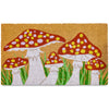 MAINEVENT Mushroom Spring Summer Coir Welcome Doormat 30x17 Inch