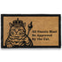 Black Cat Approved Doormat 30x17 Inch